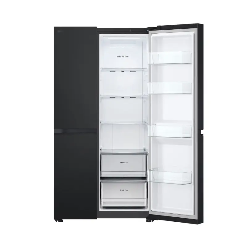 Lg Refrigeradora side by side 27p³ smart inverter negro matte